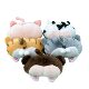 Creative Plush Corgi Puppy Butt Keychain Pendant Cute Piggy Cat Butt Bag Pendant Women's Wholesale