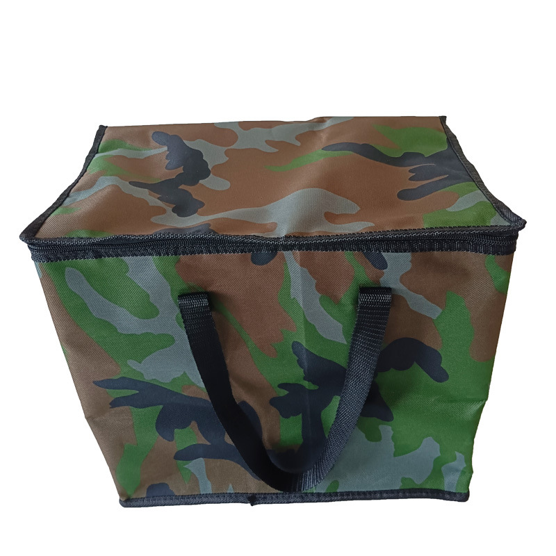 600D牛津布迷彩保温袋户外保温包手提冰包午餐保鲜袋户外野餐包