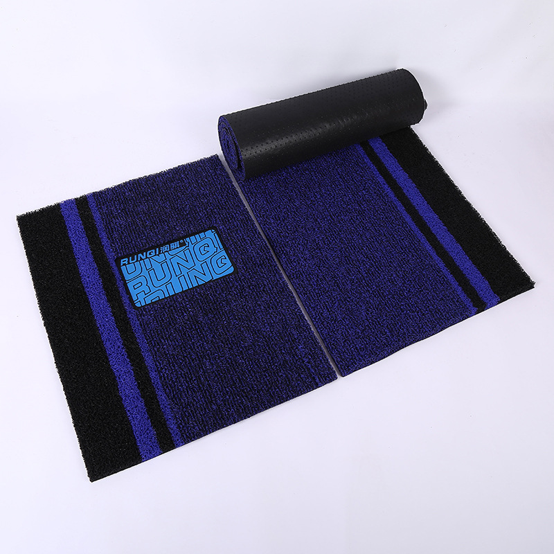 Mat Set PVC – Universal Universal Foot Pad - 18mm-striped-black-blue-latex-pedal