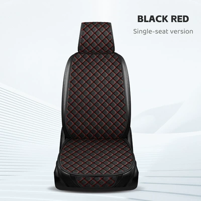 Universal seat cover — Drop Shipping - black-and-red-single-seat-linen