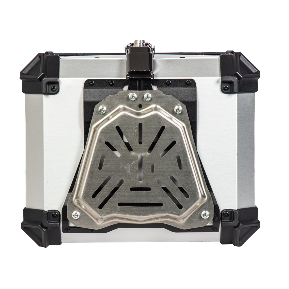 45L fibra de carbono cubierta superior de aleación de aluminio de liberación rápida equipaje de almacenamiento eléctrico motocicleta tronco
