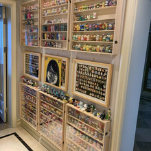 盲盒收纳展示架乐高手办架子透明摆柜亚克力泡泡玛特展示盒挂墙