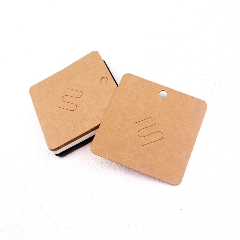 square white retro brooch