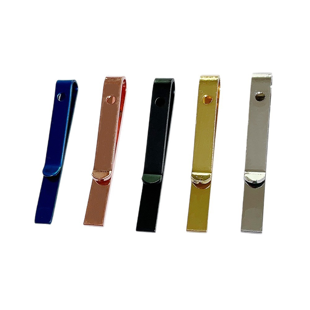 Amazon nuevo clip de corbata brillante de cobre ropa de hombre simple clip de camisa clip de cuello en stock