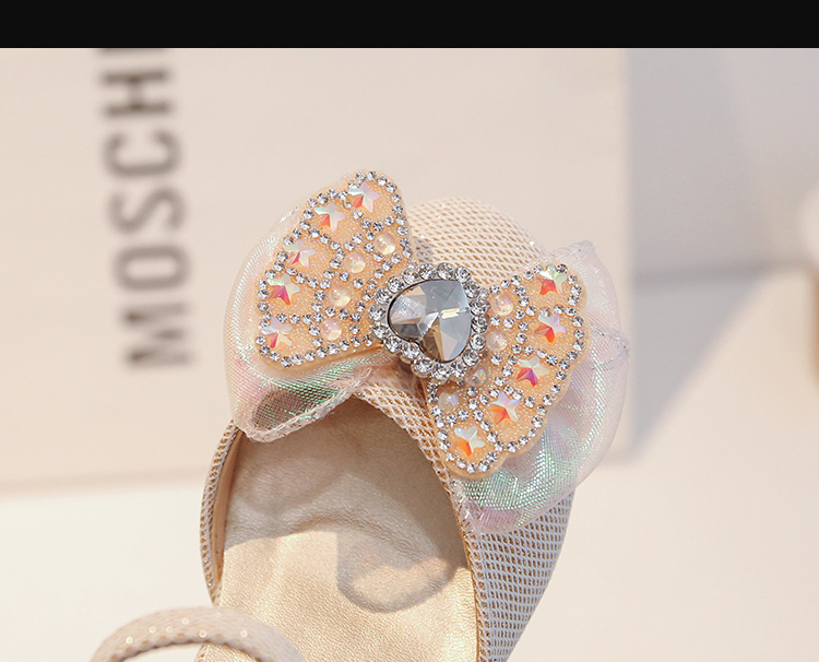 Kinder 2024 Frühjahr Neue Nette Mädchen Wasser Diamant Prinzessin Leder Kristall Baby Bogen Einzelnen Schuhe_voghion.com