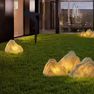 Stone Lamp flower creative simulation courtyard decoration landscape stone room headlight lawn garden luminous external anti-landscape lamp le