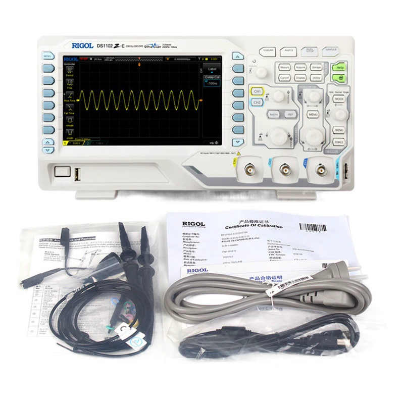 RIGOL Puyuan DS1102Z-E цифровой осциллограф с полосой пропускания 100 м, двухканальная частота дискретизации 1G