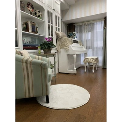 Imitation Rabbit Fur Super Soft Round: Car Carpet