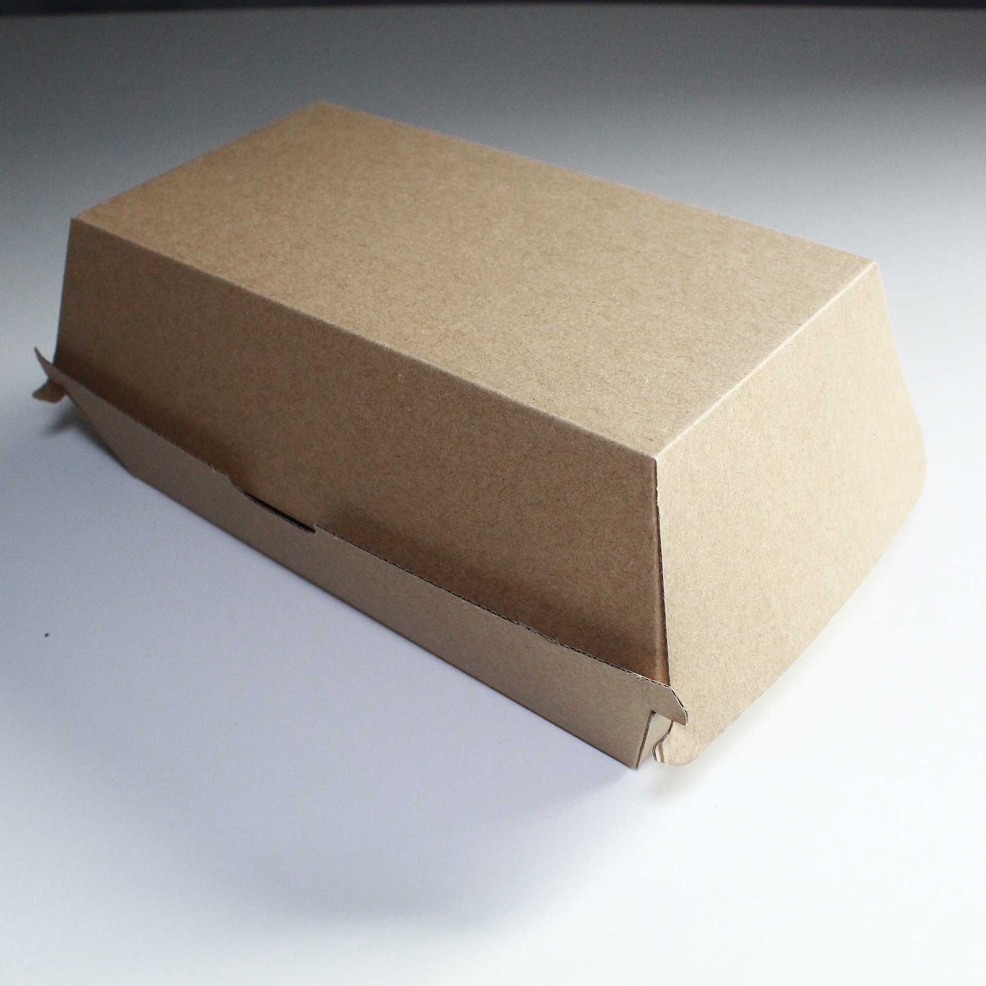 Caja de embalaje para llevar caja de papel Kraft desechable caja de hamburguesa caja de perro caliente caja de almuerzo caja de comida para llevar hamburguesa caja de pollo frito sushi image 5