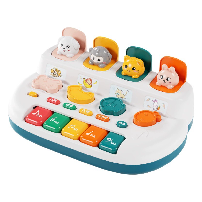 Спрятать кота Электронное пианино Музыкальная игрушка для детей 1-3 лет