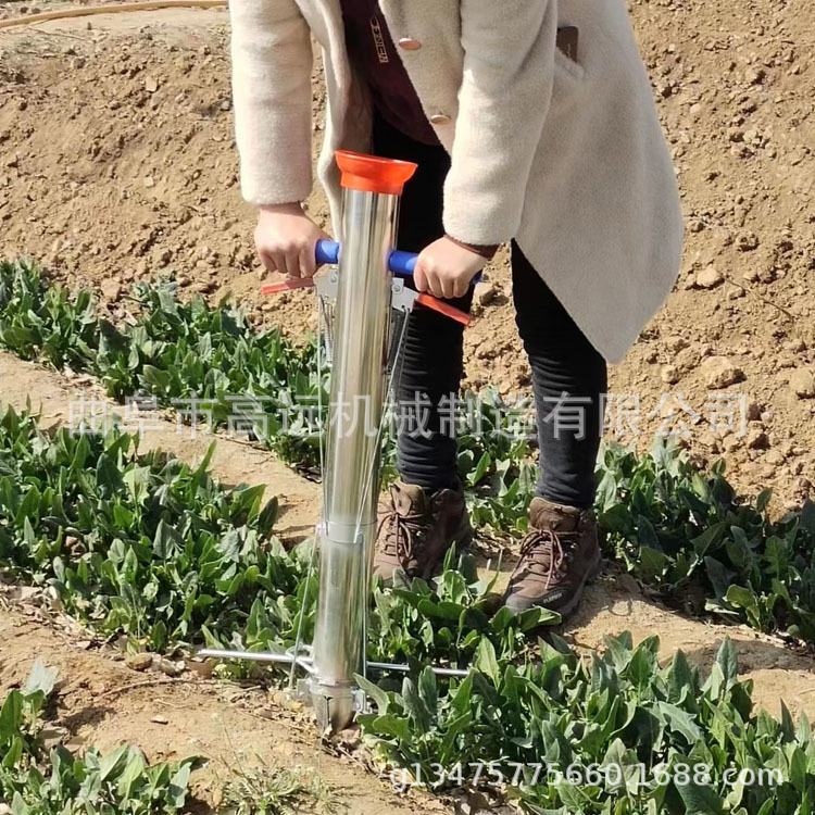 新款手提栽苗器   农用不锈钢移苗器  蔬菜瓜果移栽机