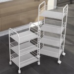 厨房架子置物架蔬菜篮子移动宿舍收纳架零食储物架落地多层小推车