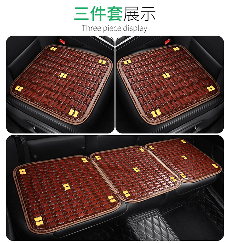 Car Seat Cushion Summer Cooling Cushion Single Piece Breathable Bamboo Four-season Universal Truck Seat Cover Ventilated Mat Car Cushion