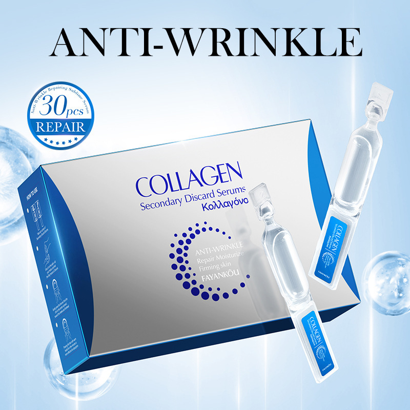 All-English Disposable Essence Fayankou Collagen Anti-Wrinkle Repair Moisturizing Serum Skin Care Cross-Border Wholesale