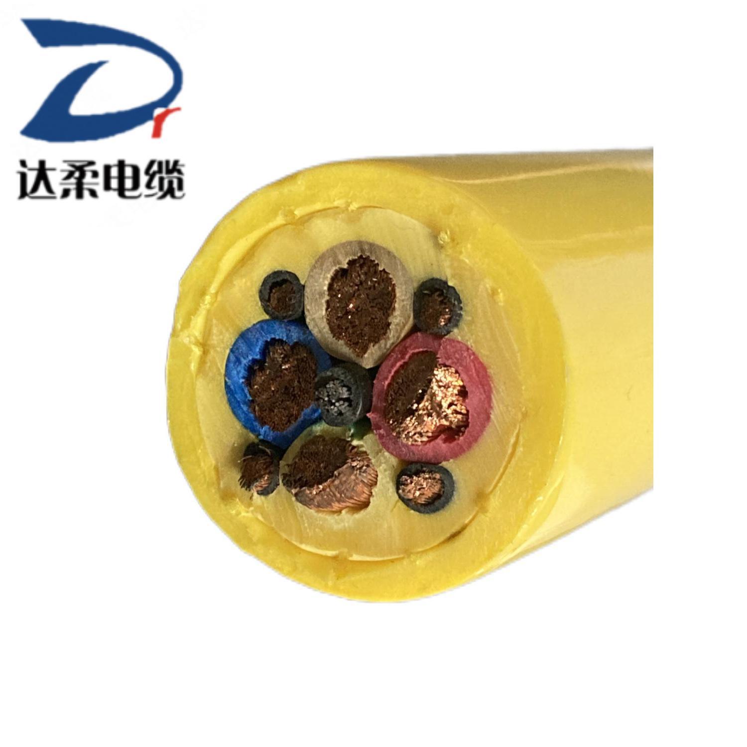 达柔牌卷筒电缆管片吊机/拼装机适用PUR聚氨酯双护套耐水耐腐蚀