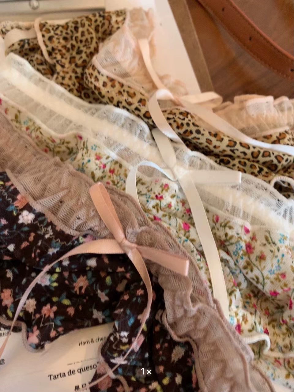 衣本初色 Lace antibacterial sexy underwear, Japanese trousers with bow