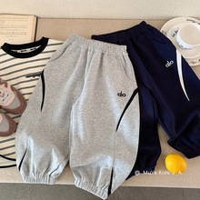 木野秋季童装儿童休闲裤湖州织里服饰男童韩版百搭长裤宝宝卫裤潮