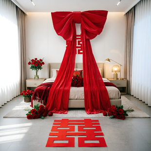 Christmas oversized Internet celebrity velvet butterfly wedding room decoration wedding photo background wall layout props dressing supplies