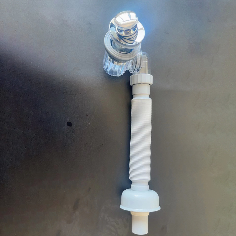 防臭面盆下水器全套橫排直排通用衛生間洗手盆彈跳下水套裝批發