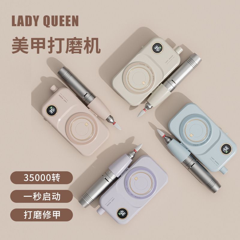 Nuevo tipo transfronterizo de amolador de uñas descarga de uñas carga de amolador de uñas profesional portátil almacenamiento de alta velocidad de rotación