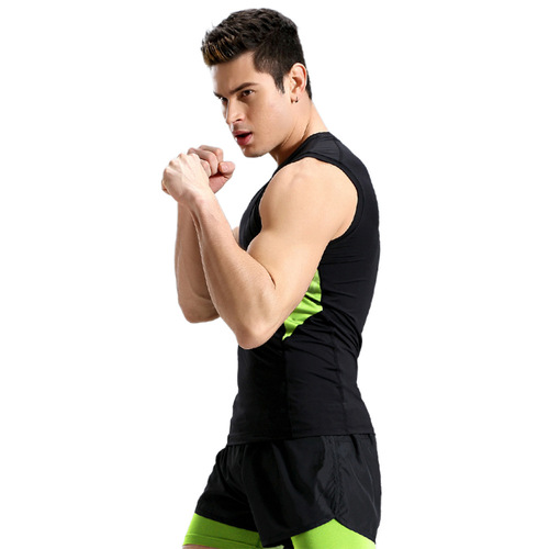 Men's Quick-Drying Compression Tank Top Summer Heavy Sweat Tight sleeveless Fitness Clothing Outdoor Training Running Basketball Shirt