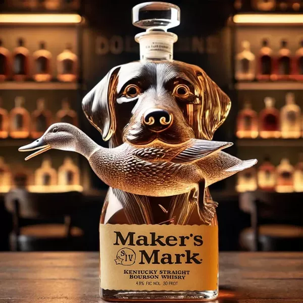 Dog catches duck C