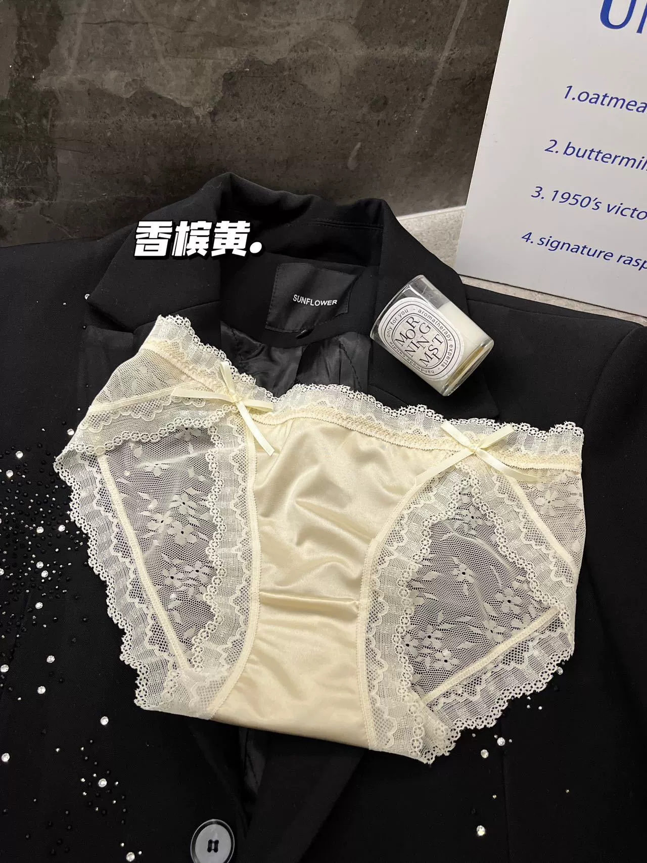 Нижнее белье: кружевные хлопковые шорты, лента на талии, трусики-слип, Sexy brief, размеры M–XL