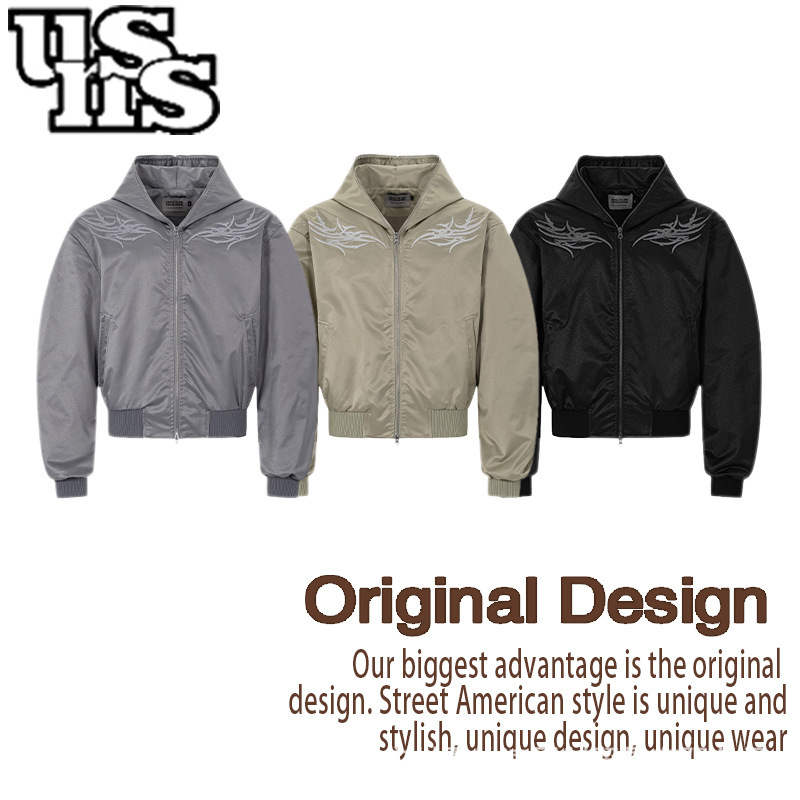 Men's Jackets, Men's Spring and Autumn High-End Sports Jackets, High-End Men's Clothing, High-End Jackets, Hooded Tops