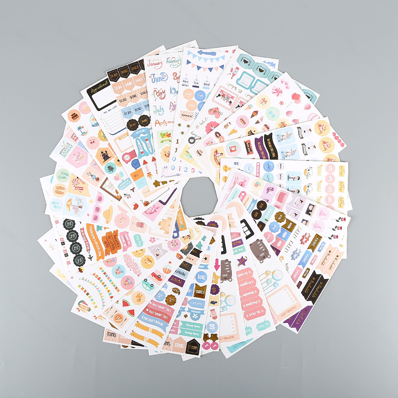 不干胶卡通贴纸 批发彩印广告商标贴 pvc覆膜封口标签贴