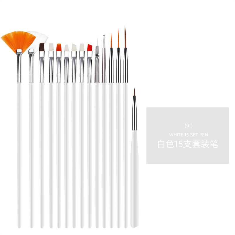 Herramientas de uñas transfronterizas traje pintura de uñas pluma taladro pluma rhinestone joyería papel de aluminio hilo de oro y plata