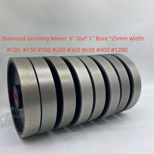 6"X1"150MM 46 to 3000# Electroplated Diamond Grinding Wheels
