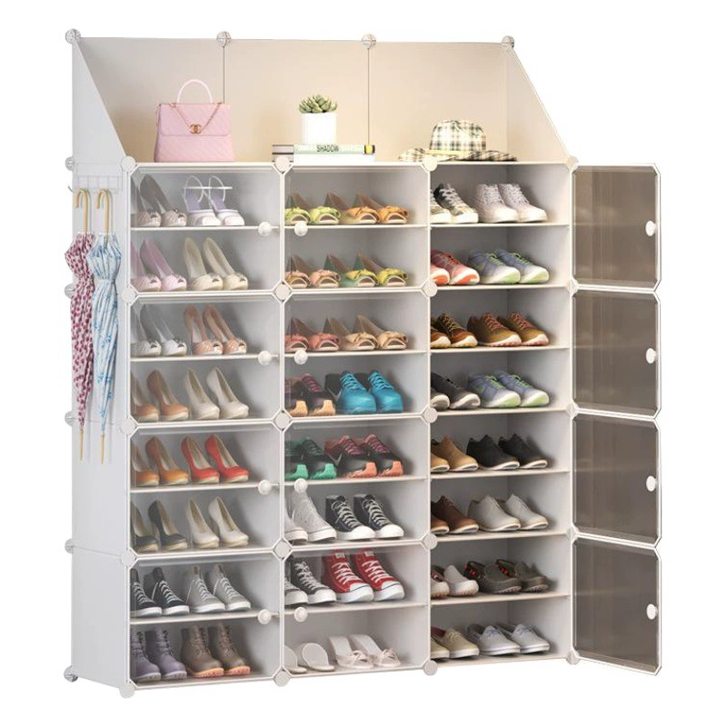 Иу завод прямые поставки домашнего школьного общежития обувь отделка обувной шкаф для хранения установка слоистая чисто белая зеркальная полка для обуви