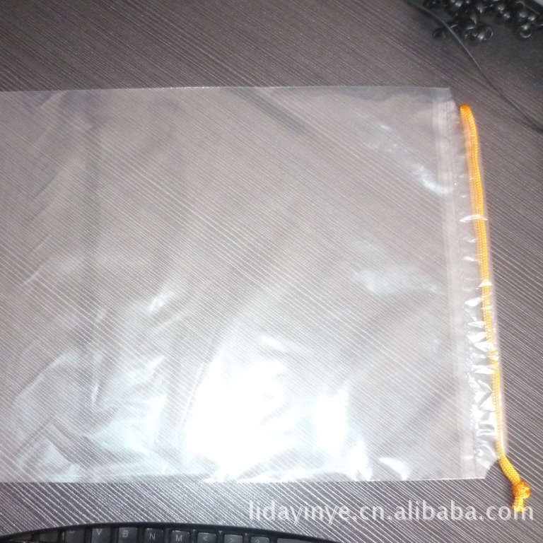 龙港产业带厂家值供穿绳子PE束口袋收纳袜子环保拉绳耐用