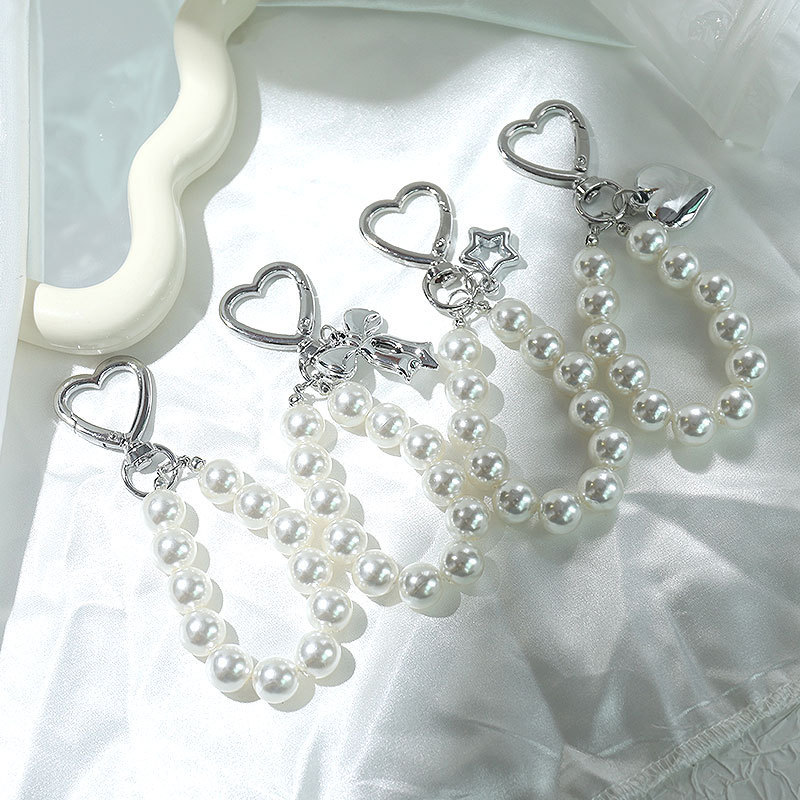 Factory Direct Sales DIY Imitation Pearl Keychain Pendant Simple Pearl Jewelry Bag Accessories Creative Hanging Ornaments Accessories Factory Direct Sales DIY Imitation Pearl Keychain Pendant Simple Pearl Jewelry Bag Accessories Creative Hanging Ornaments Accessories