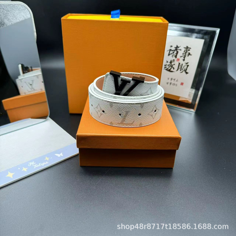 2025新L款男士字母皮带腰带青年裤带男韩版潮流v奢侈品商务年轻人|undefined