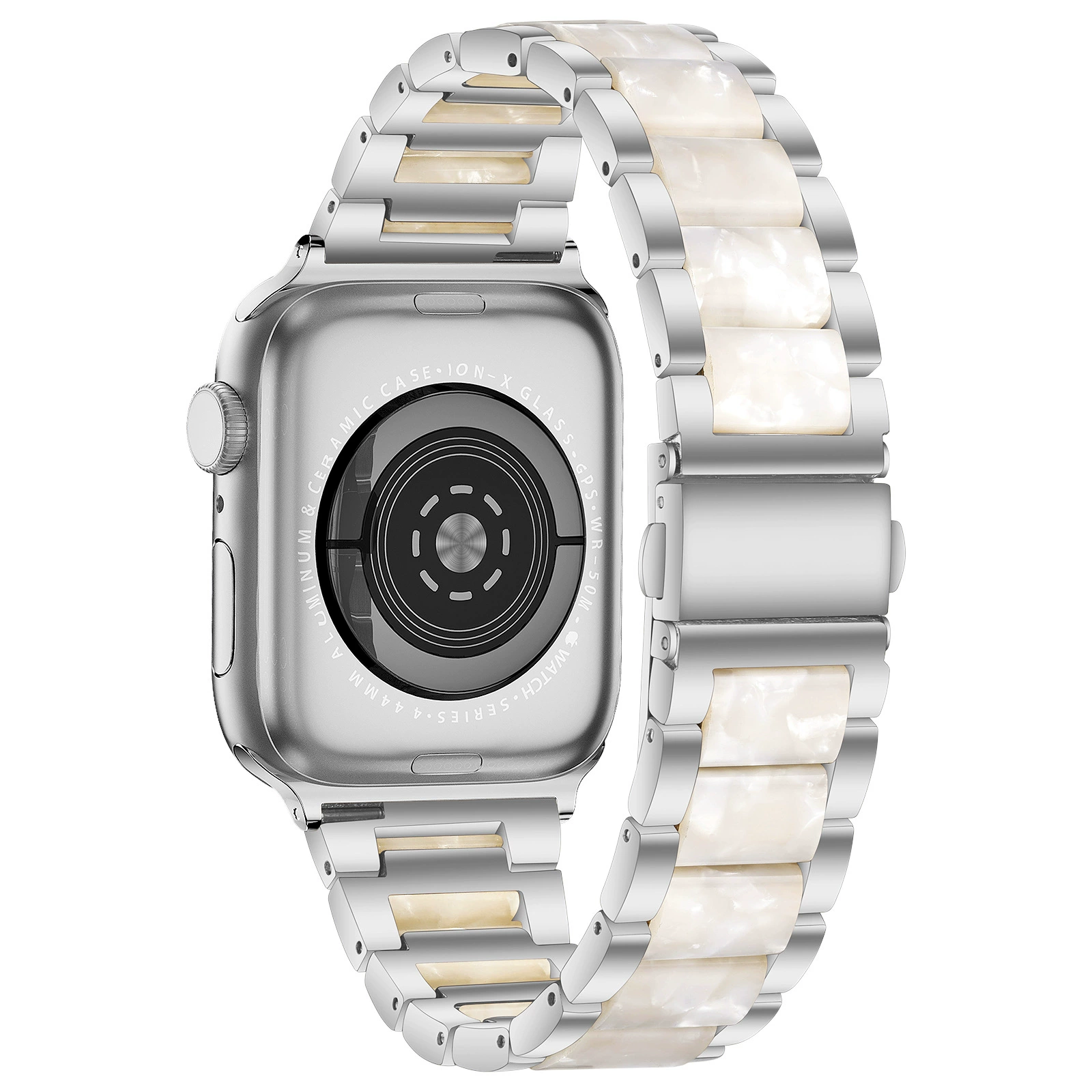 Подходит для Apple watch models: три бусины смола бабочка пряжка ремешок кросс-бортовой