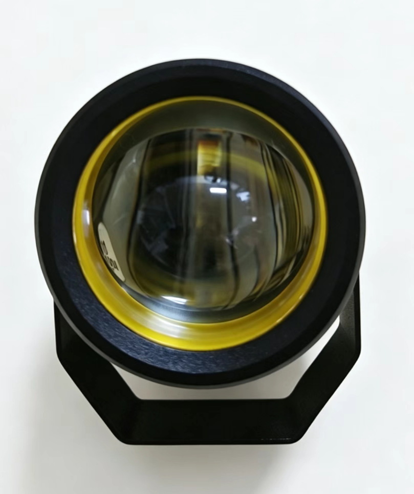 Motorcycle Led External Spotlight with Dual Yellow and White Lights, Integrated High and Low Beam, Electric Vehicle Lens Headlight, Waterproof Modification