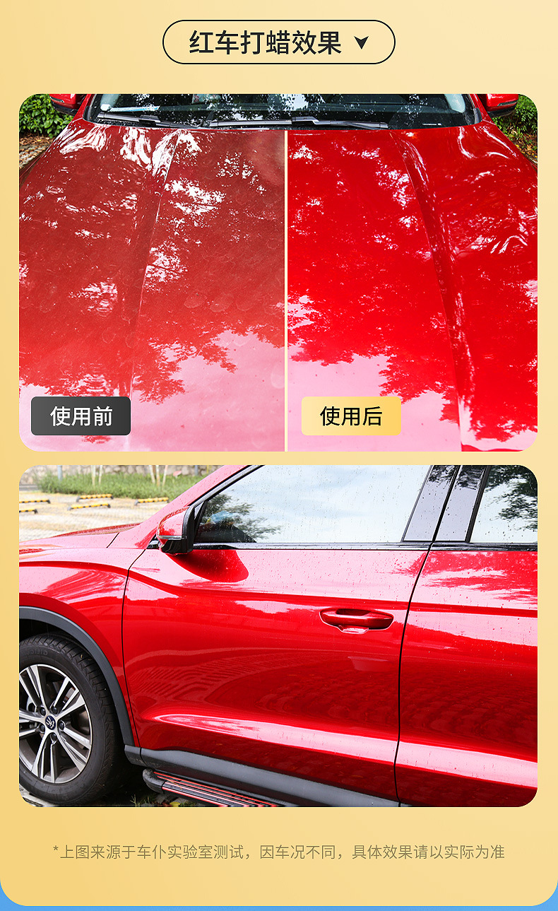 Car Wax for Car Maintenance, Polish, Protection, Dustproof, Waterproof, Car Polishing, Waxing, and Decontamination