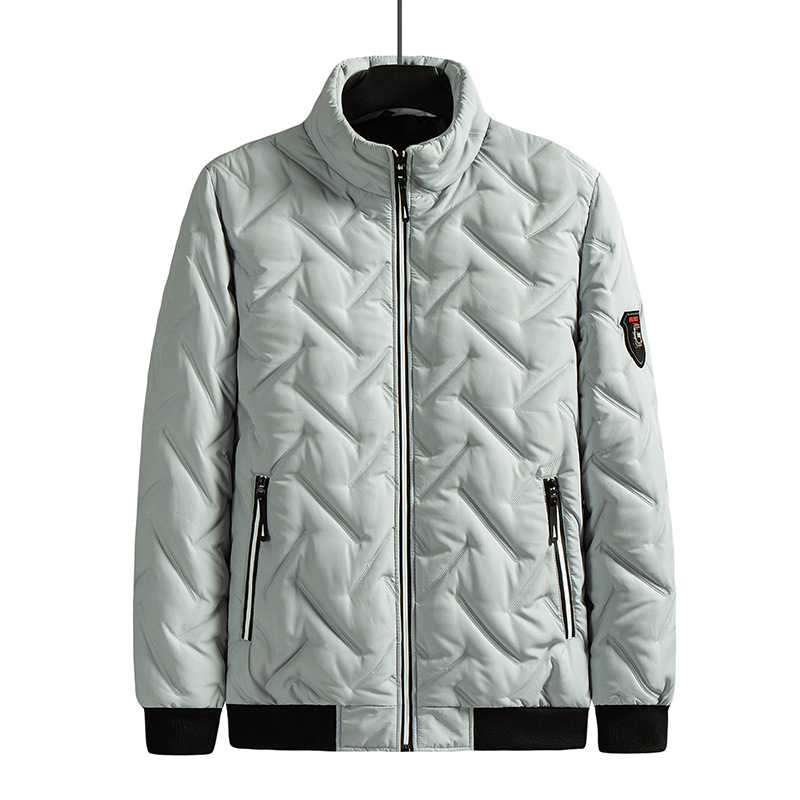 Abrigo de hombre Otoño e Invierno 2023 nuevos hombres de pie collar de algodón acolchado abrigo estilo coreano de moda Chaqueta corta de algodón acolchado abrigo engrosado