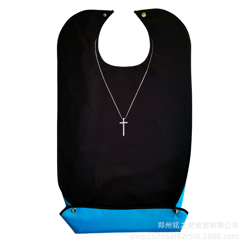 Old man's saliva towel Adult bib food bag Adult bib double waterproof antifouling factory spot printable logo