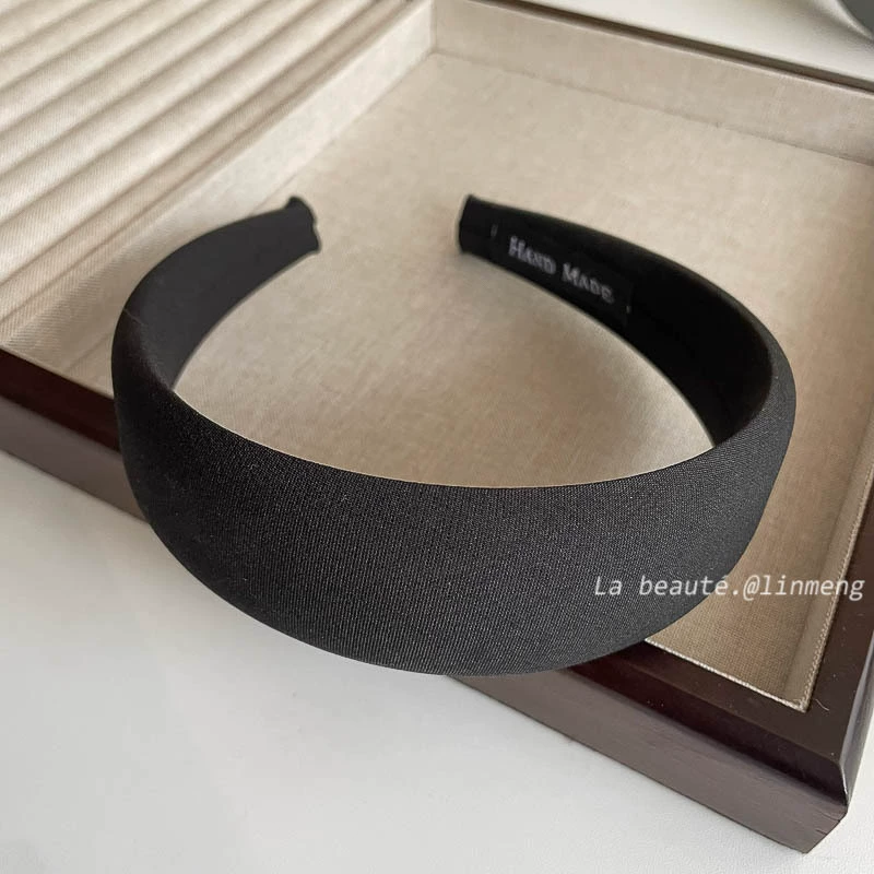Ободок (стиль Chanel) — черная лента и широкий палитра цветов, элегантный корейский дизайн