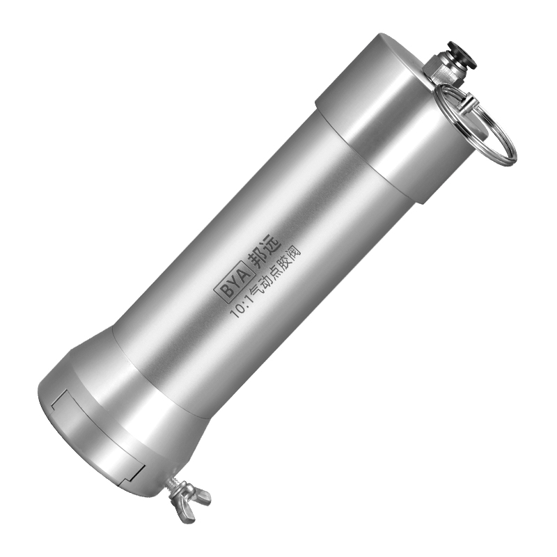 铝合金气动阀AB推胶器双组份双液点胶阀手电筒式50ML混合针筒胶枪