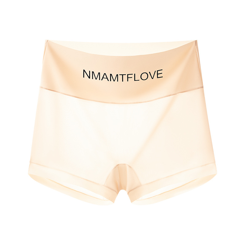 Pantalones de seguridad para mujeres anti-luz, bragas, entrepierna de algodón sin costuras dos en uno, bóxer de seda de hielo, pantalones de seguridad para mujeres de verano