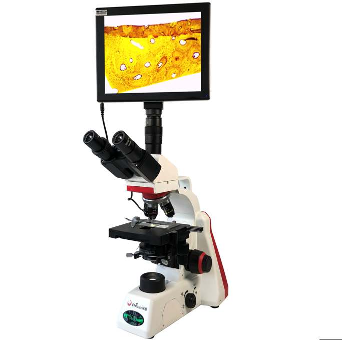 数码显微镜  9寸液晶屏显示 500万像素 生物教学显微镜