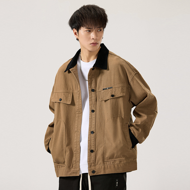 Workwear Jacket for Men, Spring and Autumn 2026 New Vintage Pure Cotton Trendy American-Style Denim Carhartt Detroit Jacket