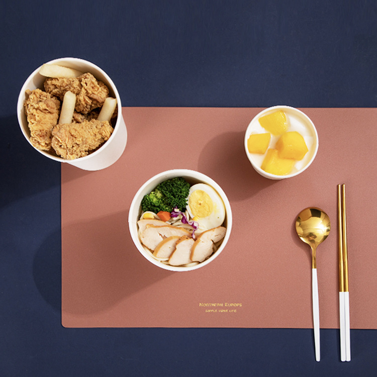 Cubo de papilla desechable personalizado al por mayor Taza de papilla de papel kraft Tazón de papel Tazón de sopa Caja de embalaje para llevar Fideos instantáneos Tazón de sopa Cubo de sopa