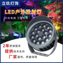 投光灯调光户外防水园林绿化草坪RGBLED照树射车轮可射灯可调光