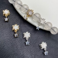 五芒星ドリップ手作り diy14k クリスタルブレスレットブレスレットオリジナルジュエリーアクセサリーダイヤモンドジュエリー