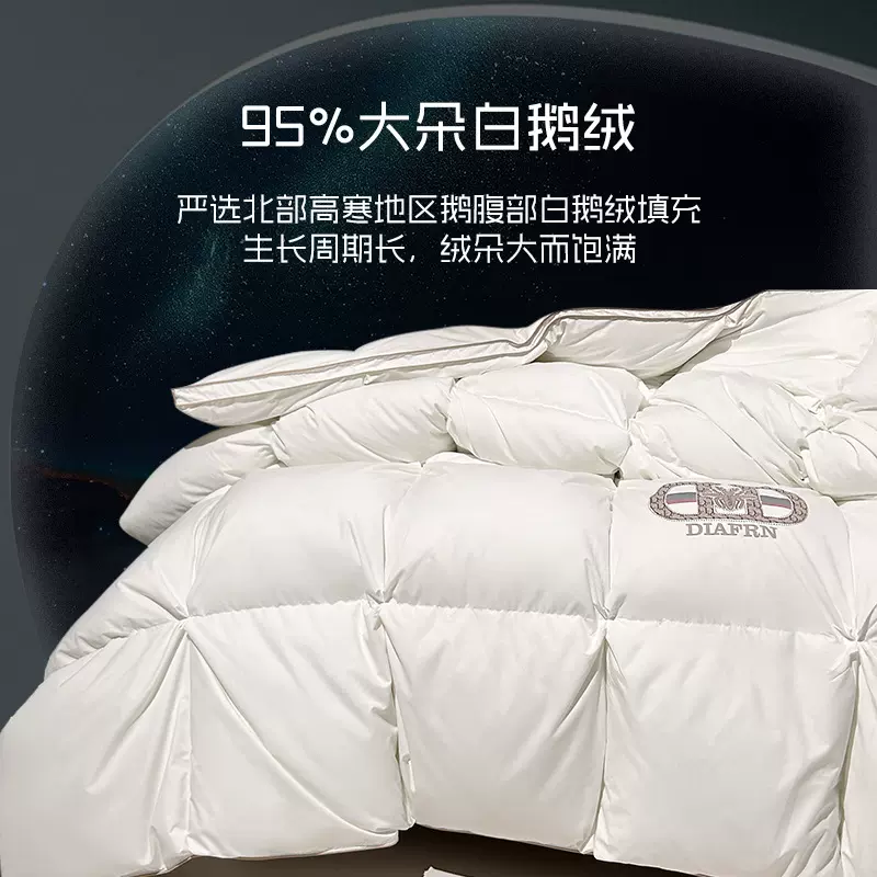 新款羽绒被95白鹅绒鹅绒被100鹅绒98吊吊绒5A级匈牙利大朵绒正品