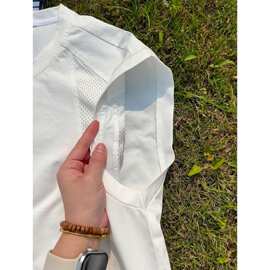 新款解构网眼速干坎肩背心男款夏潮牌感健身运动凉感无袖T恤